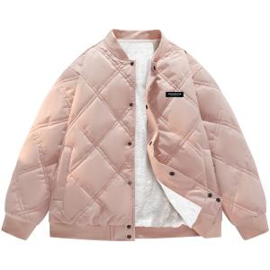 Paddington Bears Пуховик Unisex, Light Pink (Thickened and Fleece-Lined)
