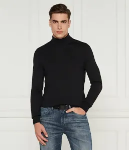 Шерстяная водолазка Avac_M regular fit Boss Orange, черный