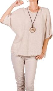 Топ из вафельного хлопка Rina бежевого цвета Gigi Moda, бежевый