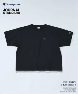 Футболка с коротким рукавом CHAMPION для JOURNAL STANDARD, трехслойная, цвет Black