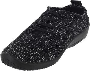 Женские туфли Arcopedico LS 1151 - шнуровка, поддержка и комфорт при ходьбе - посадка как носок - поддержка свода стопы и амортизация - съемные стельки - веганские - моющиеся - подходящие для путешествий, черный