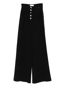 Брюки с кристаллами и складками Nissa, черный
