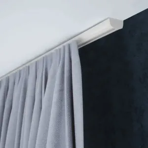 SN DECO GROUP Карниз для штор "Предметный рельс SC", 1 направляющая, фиксированный размер 160 см, цвет chrom-matt