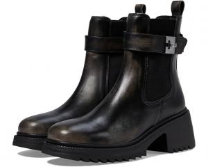 Ботинки женские Steve Madden Gates кожаные на массивном каблуке, черный