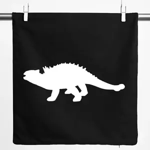 Наволочка Huuraa Ankylosaurus Dinosaur Gift 40x40cm Черный хлопок Ankylosaurus Present Hellweg Druckerei