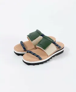 Сандалии с бахромой и шнурком Tricot, цвет 42Green