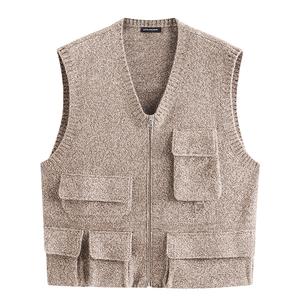 Модный свитер в стиле Casual для работы, унисекс PEACEBIRD MEN, lilac коричневый 1