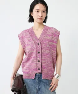 Вязаный свитер без рукавов разных цветов Babylone, цвет Pink 20