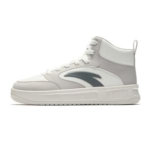 ANTA Расслабленные высокие скейтерские кроссовки мужские Shade 1 Gray Ivory White