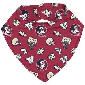 Детский слюнявчик Garnet Florida State Seminoles All Over Print Zoozatz