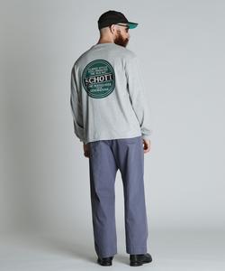 Футболка с длинным рукавом и круглым логотипом / Футболка с длинным рукавом и круглым логотипом