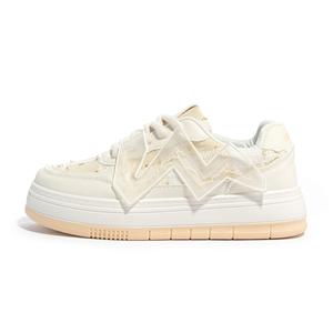 Humanism 1986 Женские низкие скейтерские кеды бежевые, цвет Beige