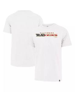 Мужская белая футболка с флагом Baltimore Ravens и надписью Franklin '47 Brand, белый