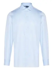 Рубашка на пуговицах Finamore 1925 Napoli, синий