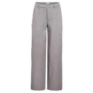 Брюки Object Lisa Wide Leg Fit, серый