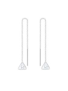 Alexander York Цепочка для сережек с белым цирконием DREIECK в серебряном исполнении