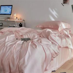 Fjnbbiot Комплект постельного белья премиум с охлаждающими дышащими простынями на резинке Color 4