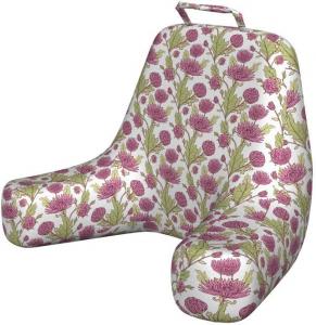 Наволочка для подушки для чтения Lunarable Mums, «Возрождение весны с ароматом цветущих лепестков хризантем», мягкая, без наполнителя, размер XL, пурпурно-зеленый цвет., Magenta And Green