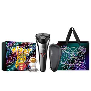 S1103 поворотная бритва моют головку лезвия полностью моющиеся влажное и сухое бритье PHILIPS, черный