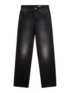 Джинсы свободного кроя Bershka, черный