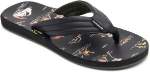 Мужские сандалии Quiksilver Carver Print, черный/оранжевый