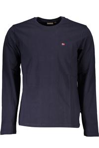 Мужская кофта Napapijri хлопковая с длинным рукавом, синий