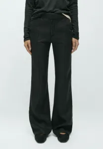 Расклешенные брюки Massimo Dutti, Black