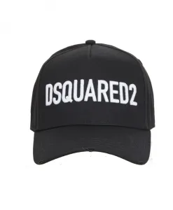 Бейсболка с логотипом Dsquared2, черный