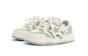 Кеды, скейтборд обувь женская низкая Humanism 1986, бежевый/розовый