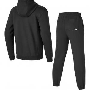 Базовый спортивный комплект с толстовкой Мужской Угольно-черный Skechers, Carbon Black-0018