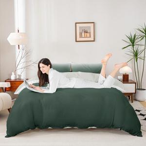 Erosebridal Темно-зеленый комплект постельного белья с омбре градиентом, элегантный подростковый дизайн, Deep Green