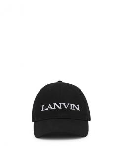 Хлопковая кепка Lanvin, черный