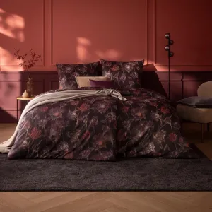 Постельное белье Interlock Jersey Zoe 6503-405 Vino Flowers 135x200 Estella