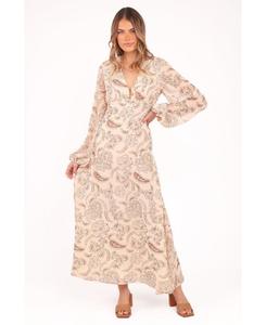 Женское миди-платье Риба Petal and Pup, Brown paisley