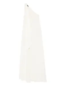 Макси-платье на одно плечо с драпировкой Taller Marmo, кремовый