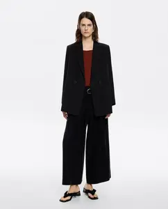 Женские брюки-клеш с простой длиной до щиколотки Bimba y Lola, черный