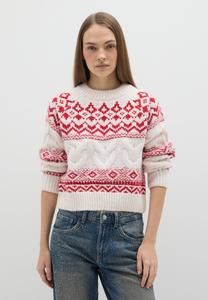 Джемпер B.ANGEL Jumper, White Red/White