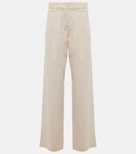 Прямые джинсы со средней посадкой Brunello Cucinelli, Warm White