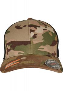 Бейсболка Flexfit Trucker, цвет multicam