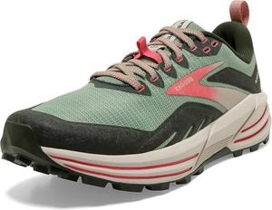 Женские кроссовки для трейлраннинга Brooks Cascadia 16, Basil/Duffel Bag/Coral