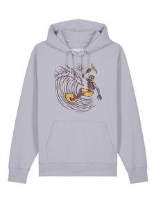 Толстовка Watapparel Surfing for life, сиреневый