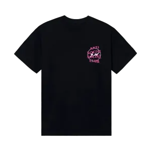 Футболка Anti Social Social Club x Fragment Half Tone 'Black/Pink', черный