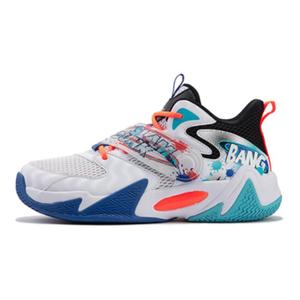 Скользоустойчивые низкие детские баскетбольные кроссовки белый черный синий подростковые XTEP