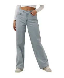 Светло-Голубые джинсы с широкими штанинами Selected Femme, синий