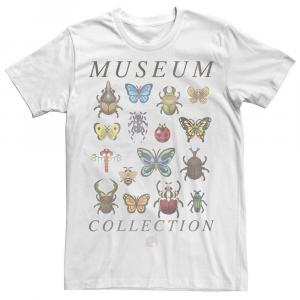 Мужская футболка Animal Crossing Bugs Museum Collection Licensed Character, белый