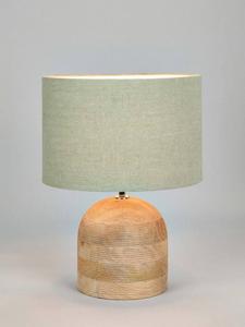 Деревянная купольная настольная лампа Nelu Pacific, Natural