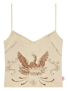 Топ на бретелях с принтом DIESEL, нейтральный