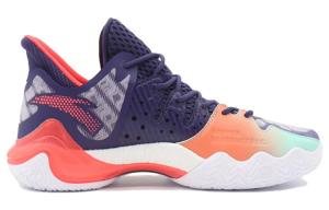 Баскетбольные кроссовки Craze 4 для мужчин с низким верхом, цвет: спектральный фиолетовый / лотосовый фиолетовый / флуоресцентный ярко-красный Anta