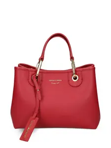 Сумка-тоут с логотипом EMPORIO ARMANI, красный