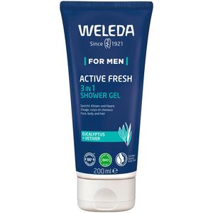 Гель для душа for men active fresh 3in1 shower gel Weleda, объем 200 мл
